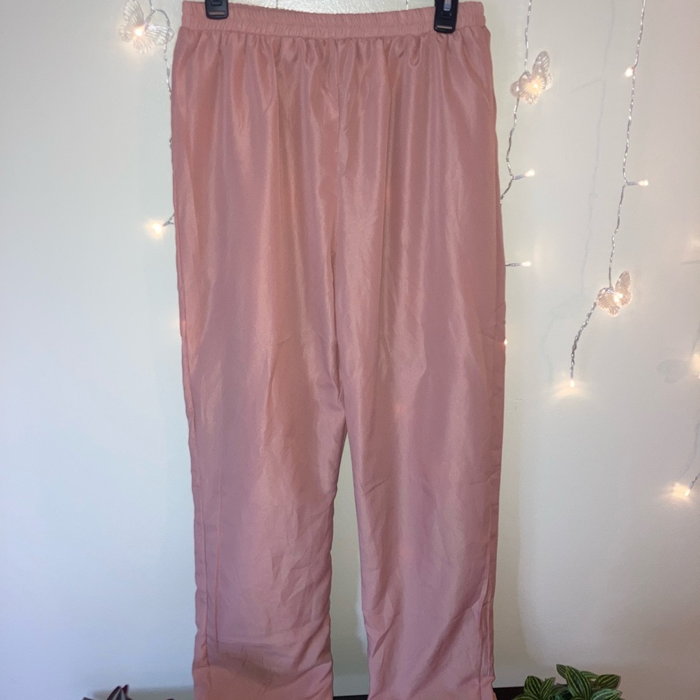 Pink Satin Pants